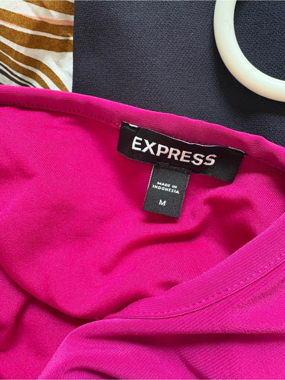 Express Fuchsia Ruched Tank Dress - Picture 4 of 4